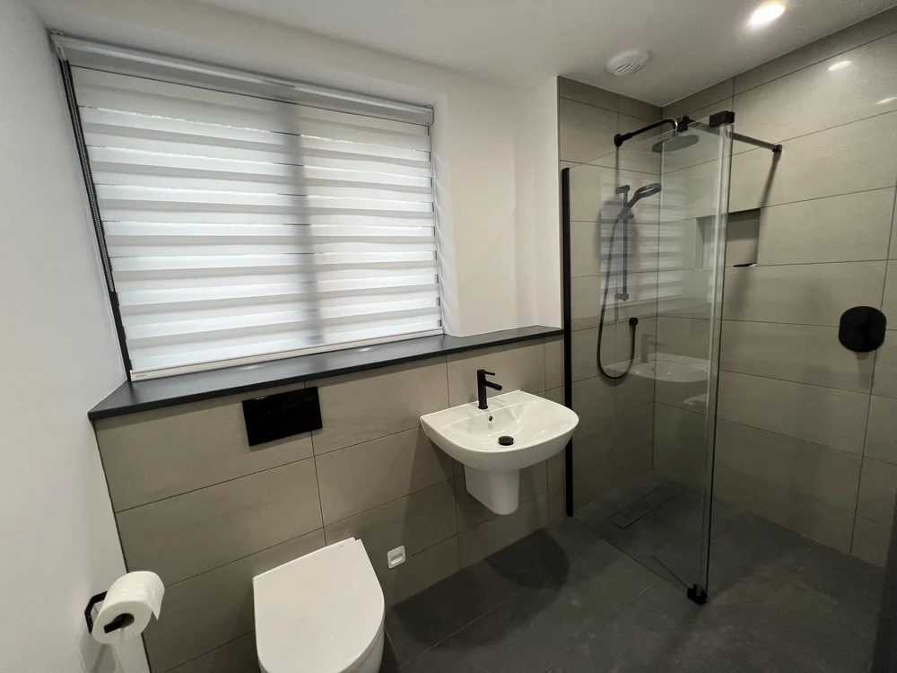 Modern wet-room shower