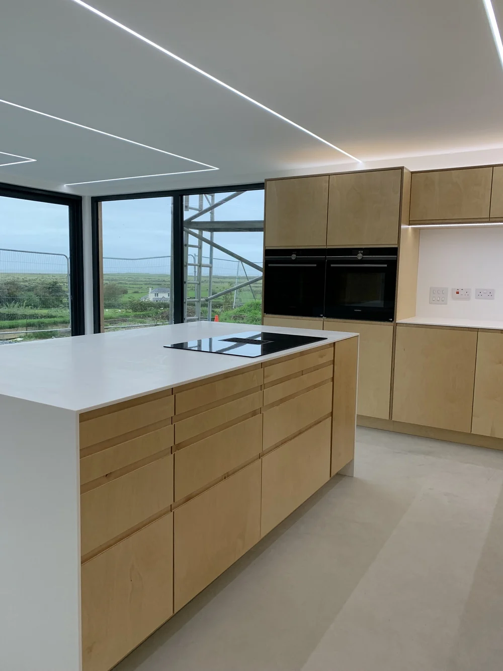 Bespoke plywood kitchen